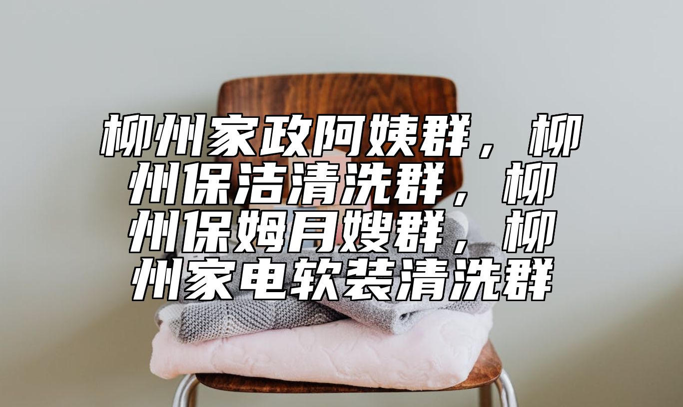 柳州家政阿姨群，柳州保洁清洗群，柳州保姆月嫂群，柳州家电软装清洗群